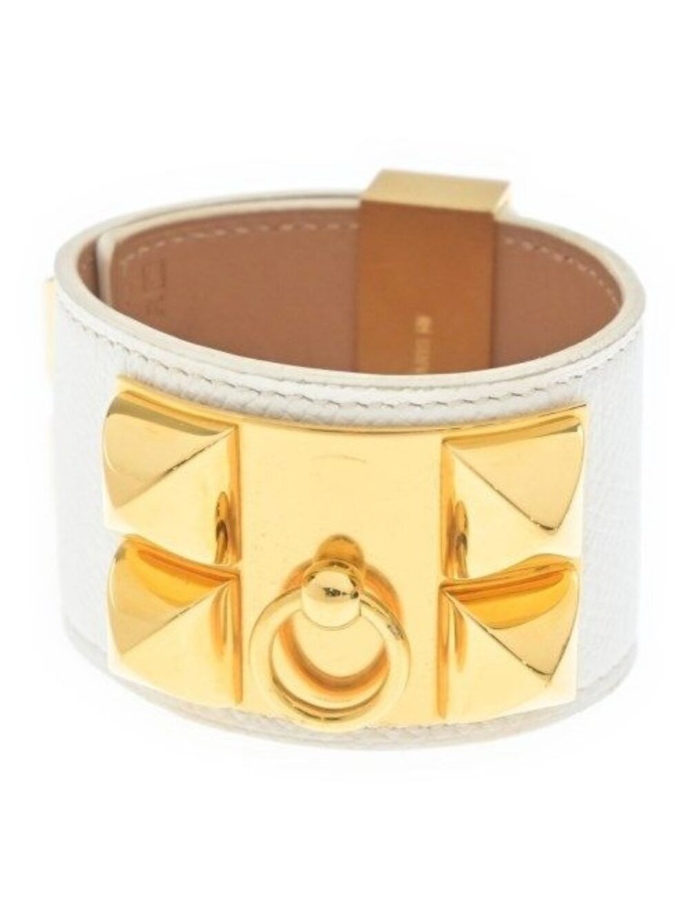 Hermes Collier de Chien Bracelet Bangle Gold